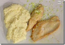 Scaloppa al limone con purè di bufala