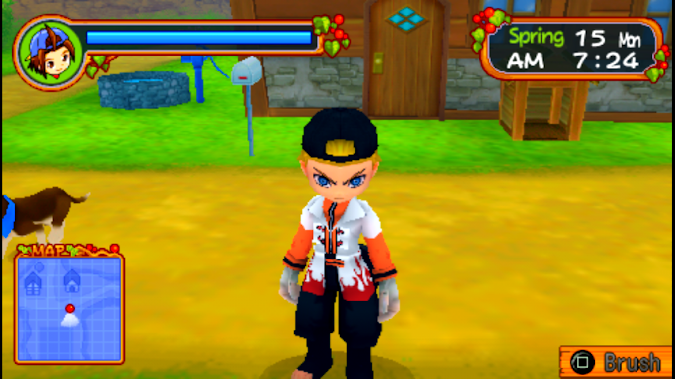 Mod Texture Player Character [Naruto Hokage Costume] Harvest Moon HOLV For PPSSPP