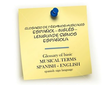 Glosario de términos musicales español - inglés - LSE