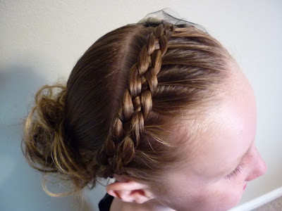 braided headband with bun