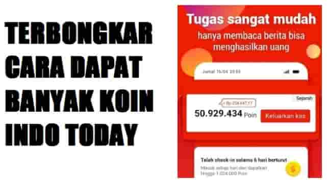 Terbongkar cara mendapatkan banyak koin di indo today