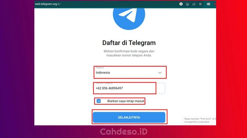 Cara Buka Telegram Web Tanpa Kode QR