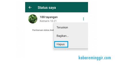 Cara Menghapus Status WA (WhatsApp)