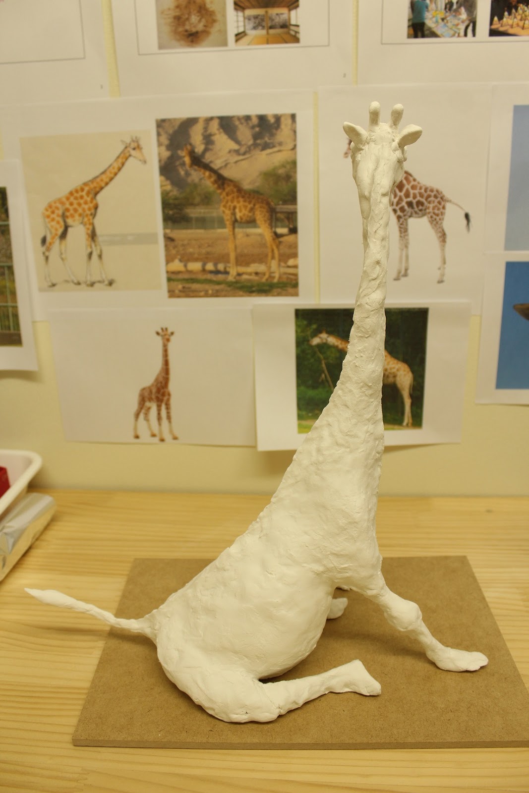 試作品 紙粘土で動物づくり