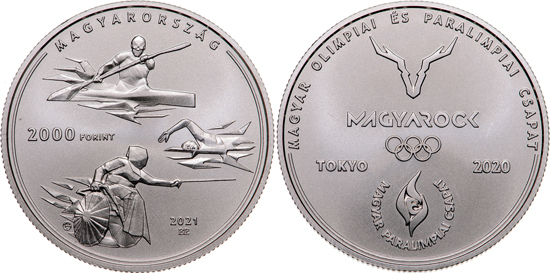 Hungary 2,000 forint 2021 - XXXII Olympiad and XVI Paralympic Games