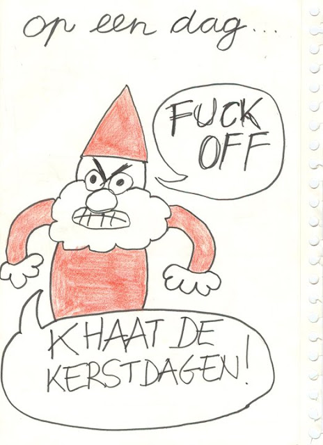 Kerstkaart van broer