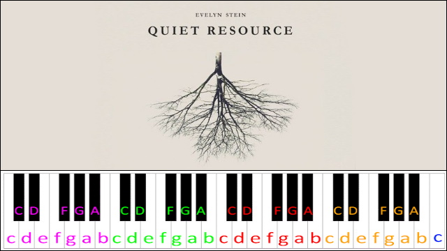 Quiet Resource by Evelyn Stein Piano / Keyboard Easy Letter Notes for Beginners