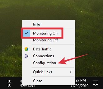 memasang widget kecepatan internet di taskbar windows