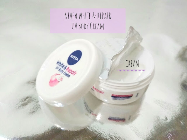 nivea white & repair body cream