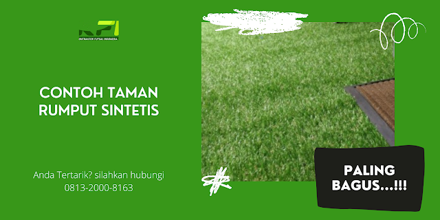 Contoh Taman Rumput Sintetis