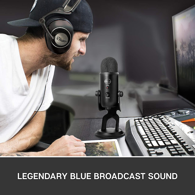 New Blue Yeti USB Mic for Recording & Streaming on PC and Mac