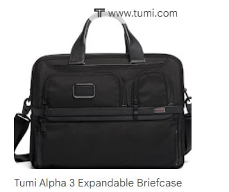 Image of The Tumi Alpha 3 Expandable Briefcase