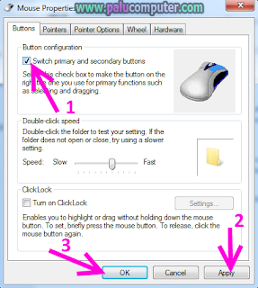  Pernah kepikiran tidak bagaimana bila klik kiri pada mouse itu ditukar dengan klik kanan Merubah Klik Kanan Menjadi Klik Kiri Pada Mouse Di Windows 7