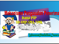 Berikut ini 2 mekanisme Pengusulan Dana PIP SD-SM-SMA/SMK tahun 2017