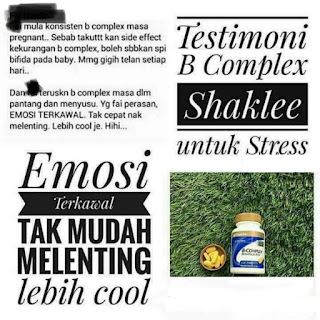 Cara makan dan Testimoni B-Complex With Folic Acid Shaklee