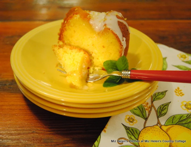 Lemon Pudding Bundt Cake at Miz Helen's Country Cottage