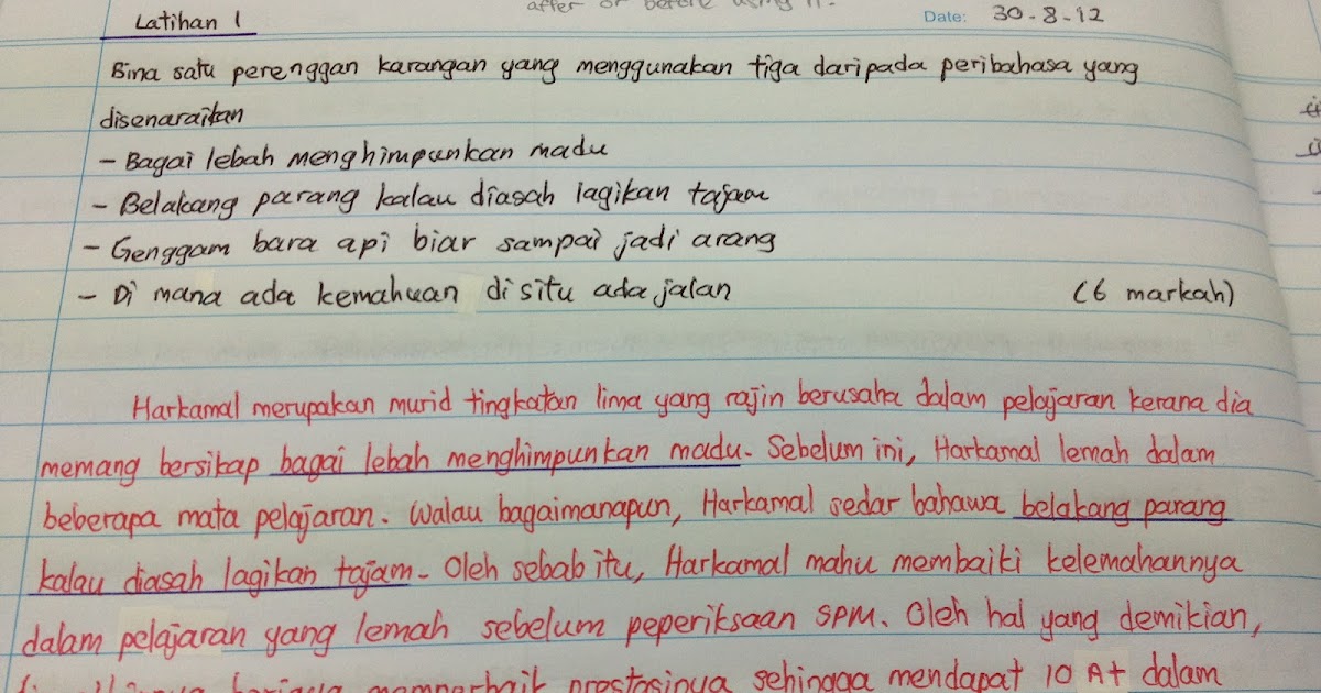 LAMAN BLOG CIKGU TAN CL: FORMAT BAHARU SPM – BINA KARANGAN 