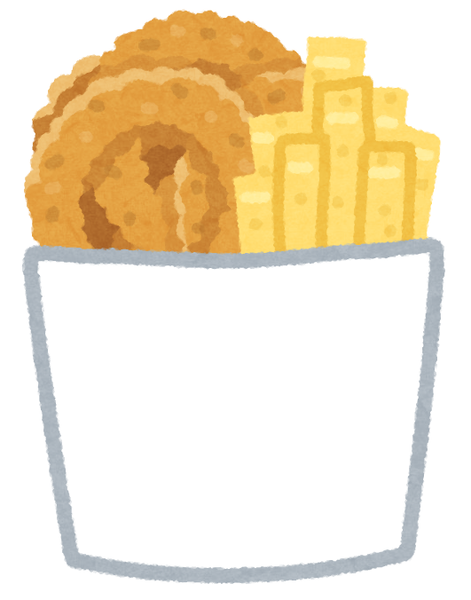 フライドオニオンとフライドポテトのイラスト 紙袋入り かわいいフリー素材集 いらすとや フライドオニオンとフライドポテトのイラスト 紙袋入り かわいいフリー素材集 いらすとや
