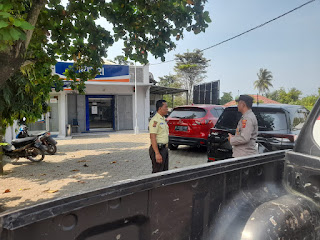 Polres Karawang Lakukan Patroli Kamtibmas di Objek Vital Perbankan