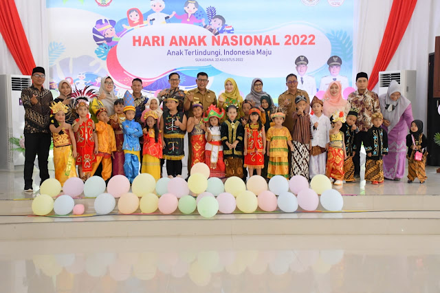 Pesan Bupati Kayong Utara saat Gelar Hari Anak Nasional 2022