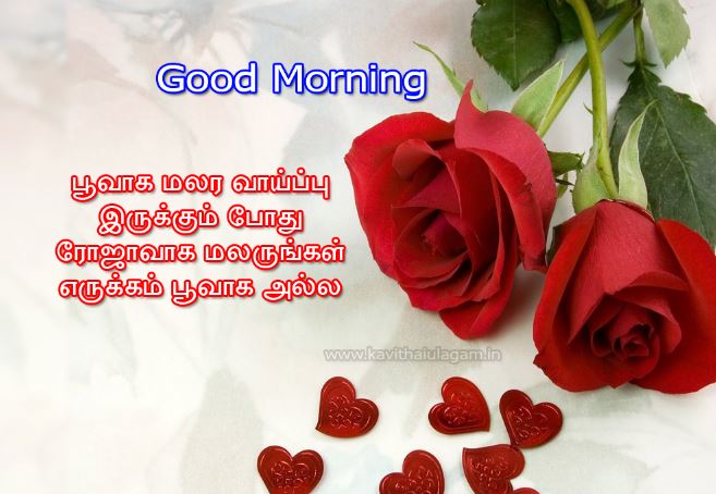 Good Morning wishes in tamil