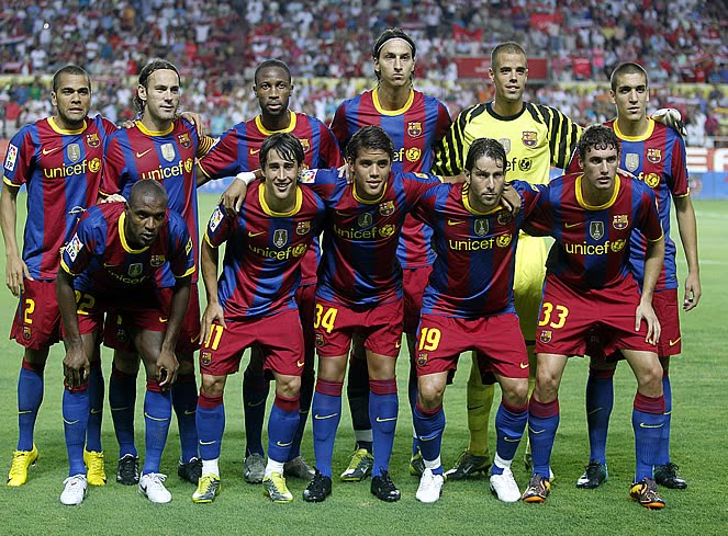 barcelona fc players. fc barcelona team 2010