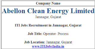 Abellon Clean Energy Limited ITI Jobs Recruitment in Jamnagar, Gujarat | Apply Online