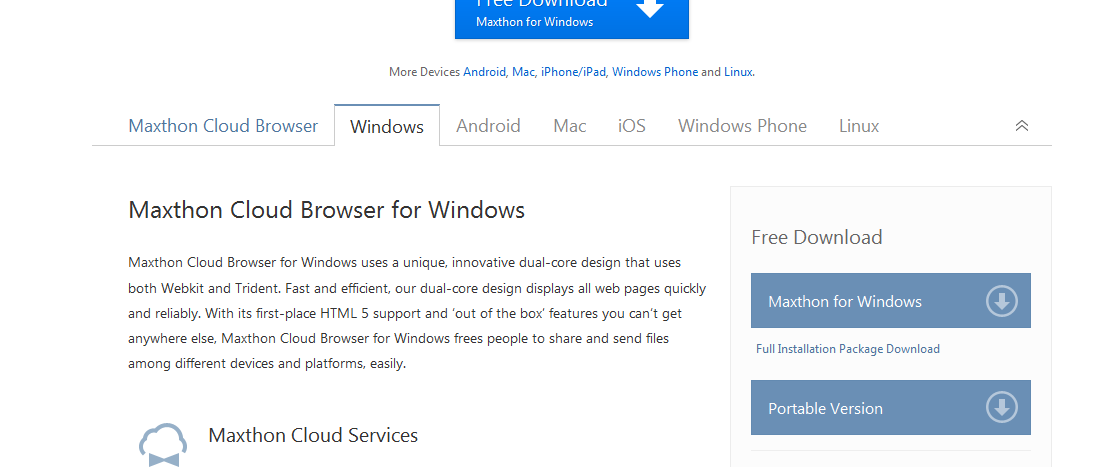 Download Maxthon Browser for PC
