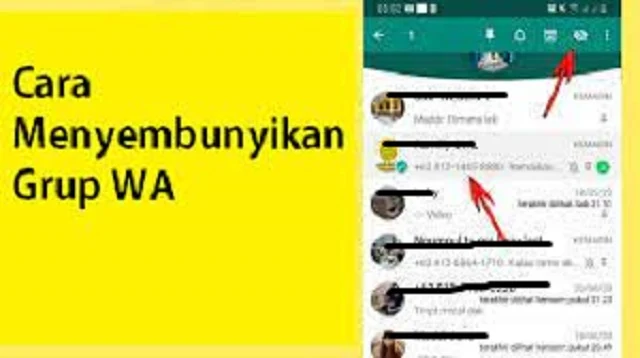 Cara Menyembunyikan grup WA