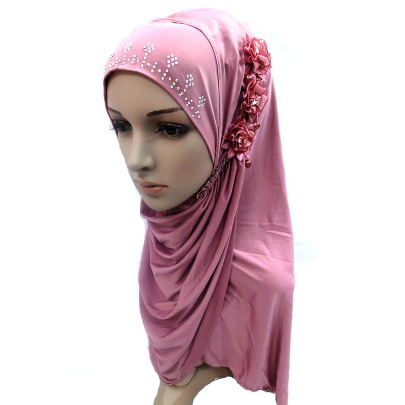 Pink - One Piece Hijab - Abayas, Hijabs, Jilbabs and 