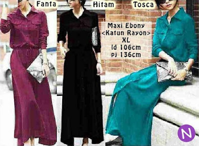 Jual Maxi Dress Maxi Ebony - 12479