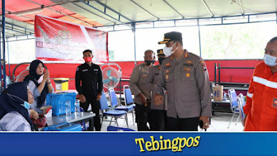 Gerai Vaksin Polres Karimun Di PT. SAIPEM