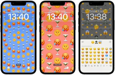 iOS 16: Cách tạo hình nền trên màn hình khóa bằng biểu tượng cảm xúc