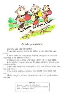 Leitura antiga para alfabetização