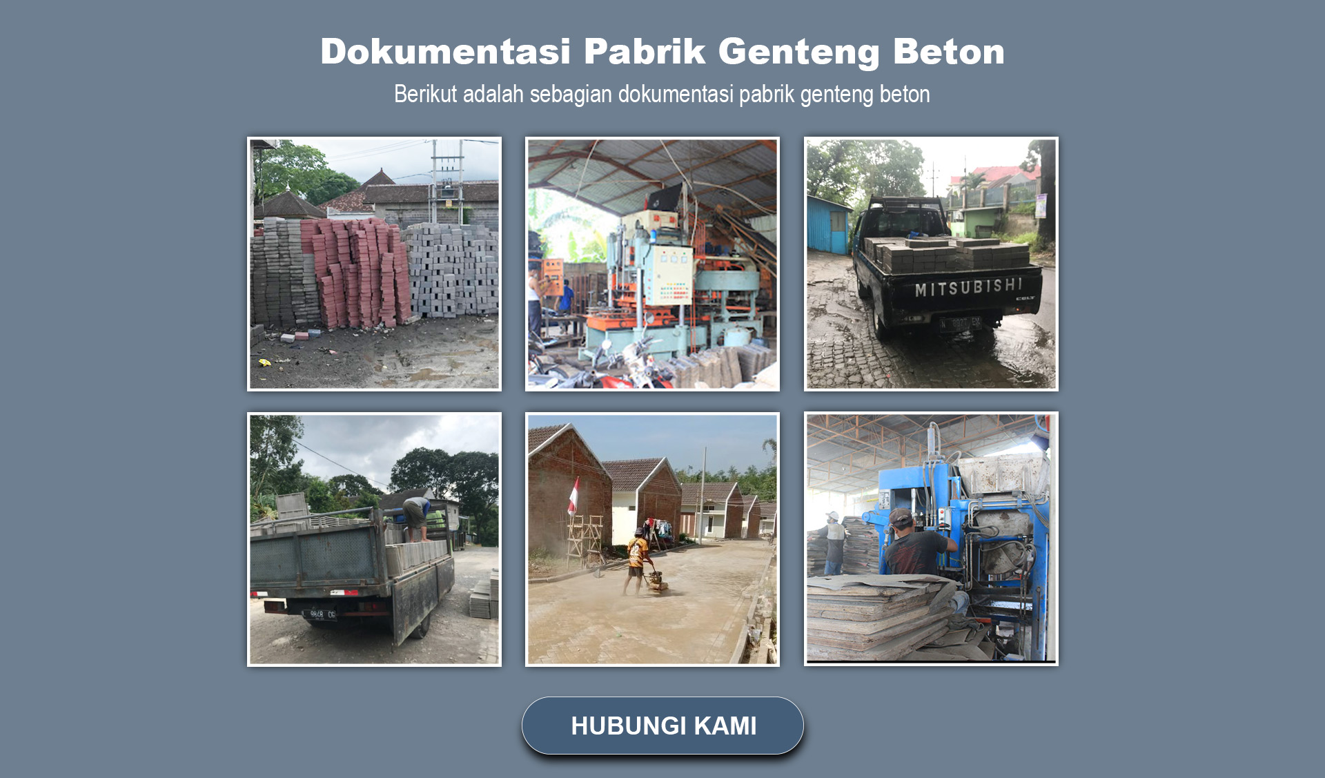 PABRIK GENTENG BETON DAN PAVING BLOCK