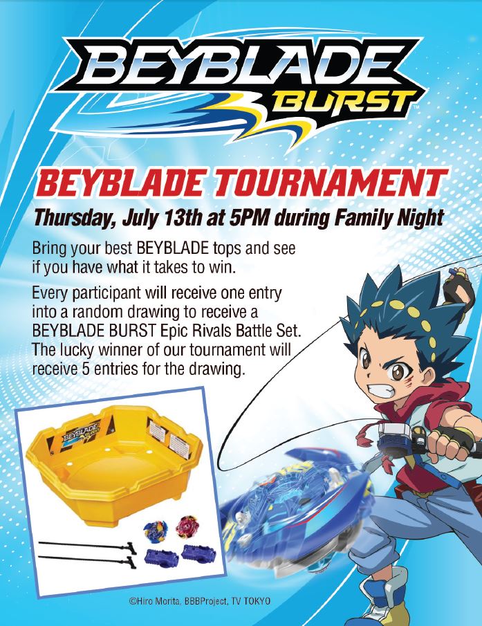 Giveaway Beyblade Burst Family Nights At Ovation Brands Restaurants Prize Pack Mommy Katie - giveaway roblox egg hunt prize pack mommy katie