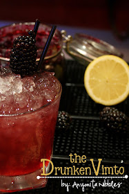 This sassy cocktail is full of berries, lemon, vodka and a dash of honey. From Anyonita Nibbles