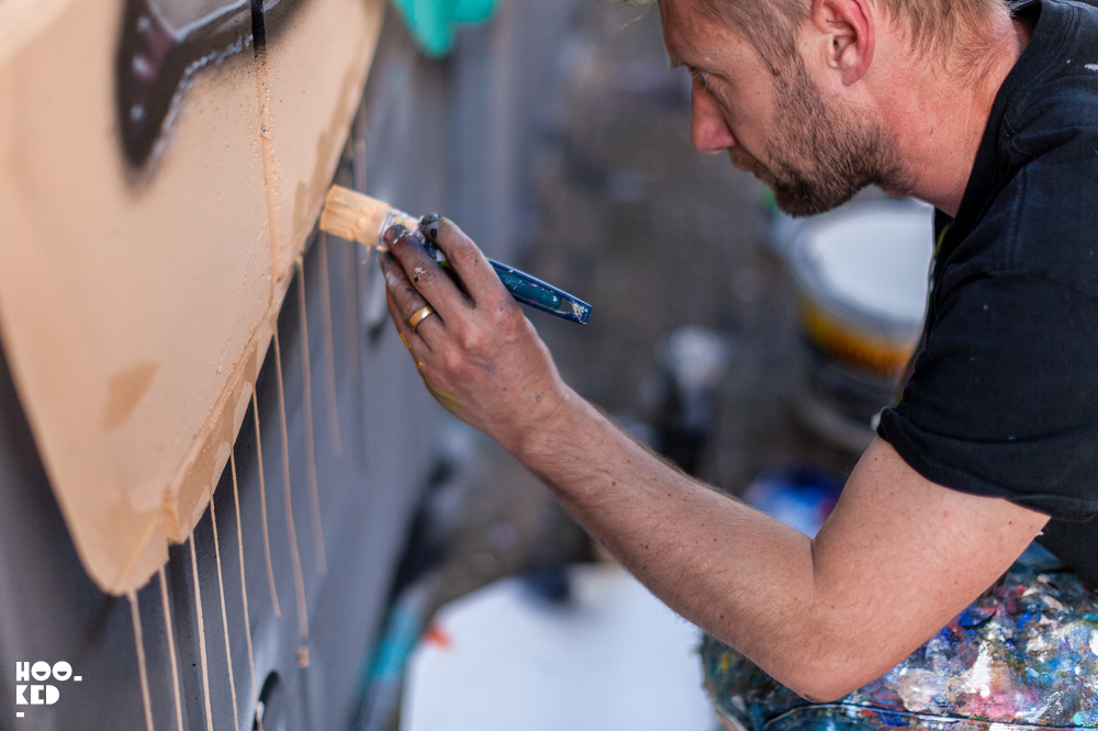 Street Artist My Dog Sighs At Work in London