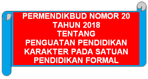  Permendikbud Nomor 20 Tahun 2018 Tentang Penguatan Pendidikan Karakter Pada Satuan Pendidikan Formal 