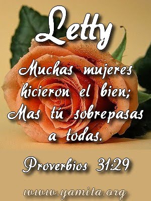 Nombre de Mujer Letty