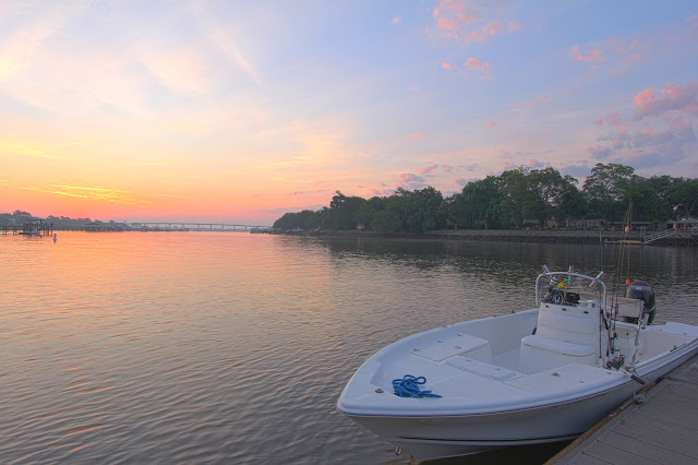 Exclusive Fishing Charters Boat at Sunrise