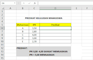 Penggunaan Rumus Logika IF di Microsoft Excel