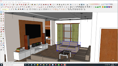 Dựng nội thất trong Sketchup từ mặt bằng AutoCAD