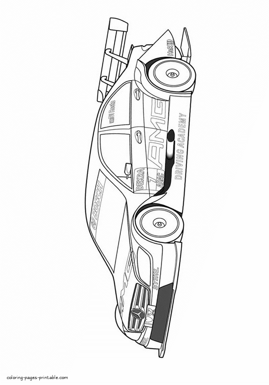 Sports Cars Coloring Pages Free For Children