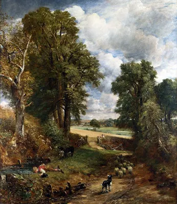 The Cornfield (1826). National Gallery, London painting John Constable
