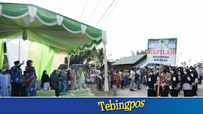 Ribuan Kafilah Dan Masyarakat Pawai MTQN ke-54 Tingkat Kabupaten Tapsel