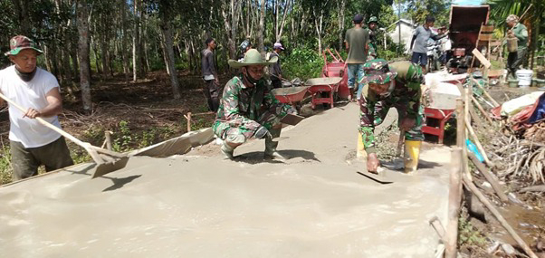 Capaian Kegitan TMMD Ke-111 Dalam Kurun Waktu Sepekan Sudah Dirasakan Warga Setempat