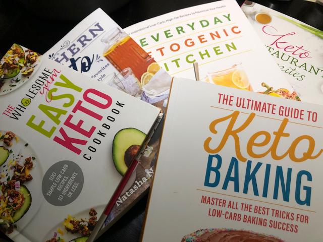 Keto cookbooks and baking books