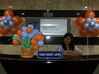 balon bunga, mandiri bank