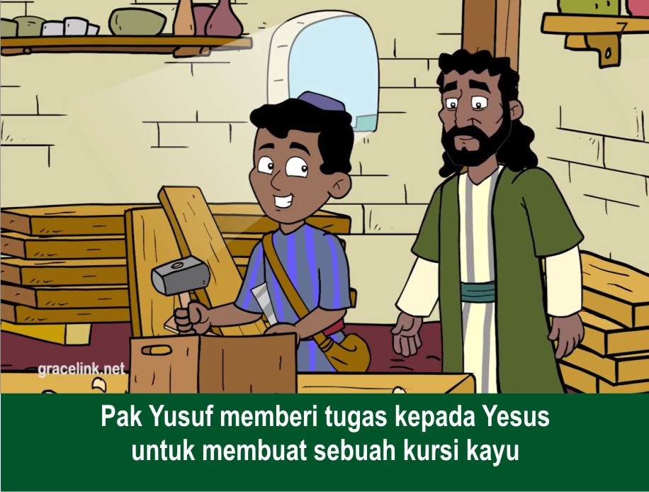 Komik Alkitab Anak: Tuhan Yesus Membantu Orang Tua-Nya